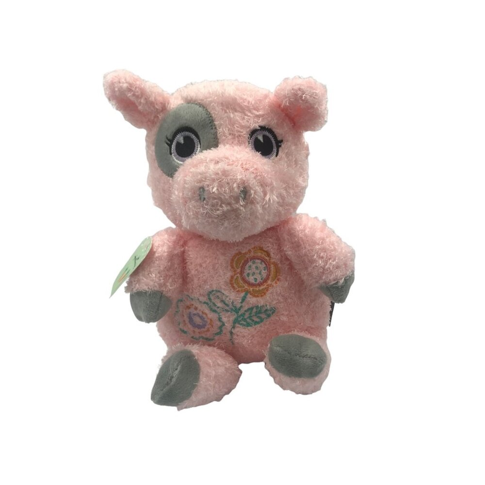 Hallmark Embroidered Spring Pig Stuffed Animal Plush Easter Toy